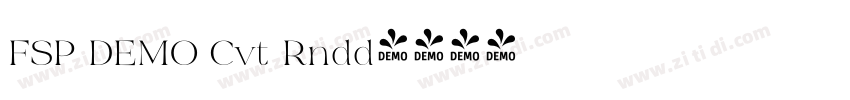 FSP DEMO Cvt Rndd字体转换 FSP DEMO Cvt Rndd字体转换